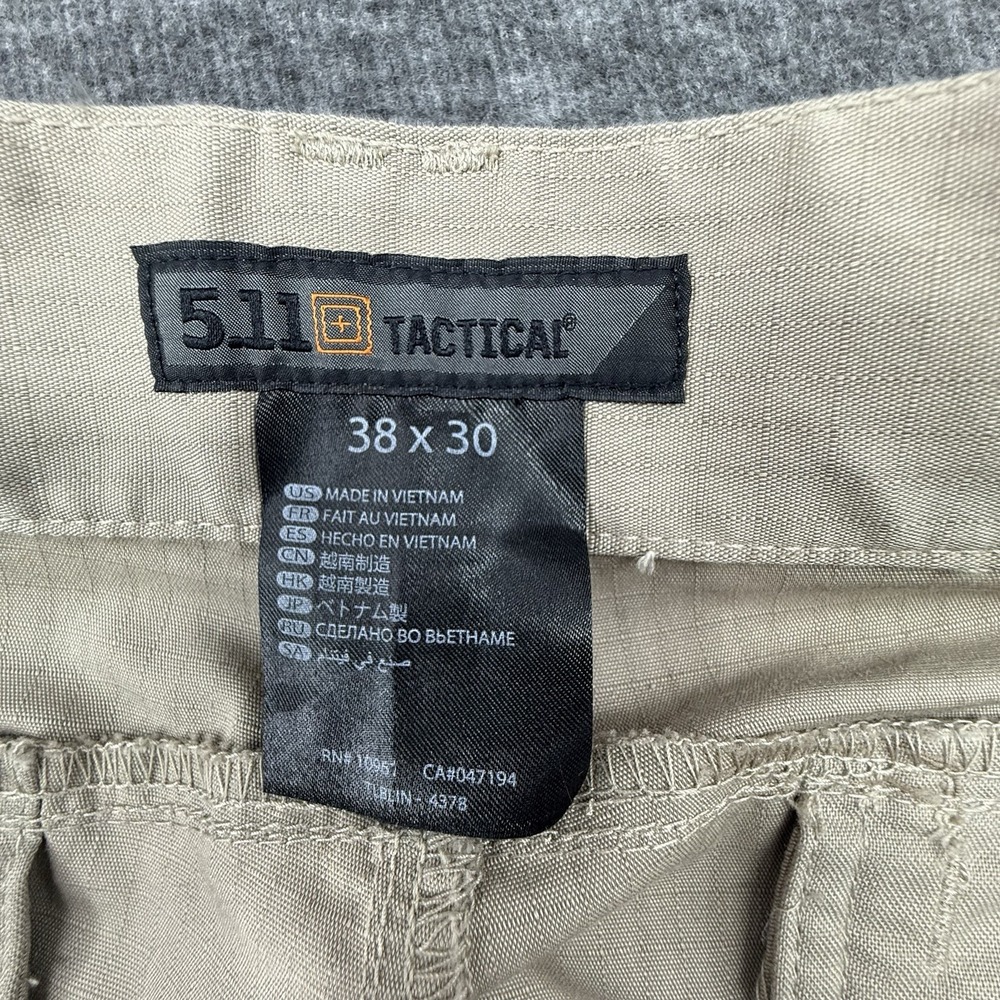 5.11 Tactical Beige Cargo Pants - Beige Tactical Trousers - Picture 3 of 8